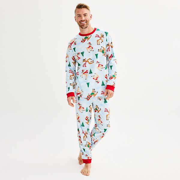 Men's Jammies For Your Families® Rudolph the Red-Nosed Reindeer Top &  Bottoms Pajama Set