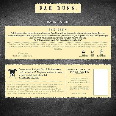 Rae Dunn PURE. Unscented Pet Wipes