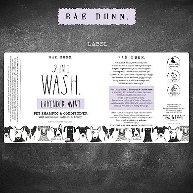 Rae Dunn WASH. 2-in-1 Pet Shampoo + Conditioner