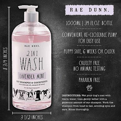 Rae Dunn WASH. 2-in-1 Pet Shampoo + Conditioner