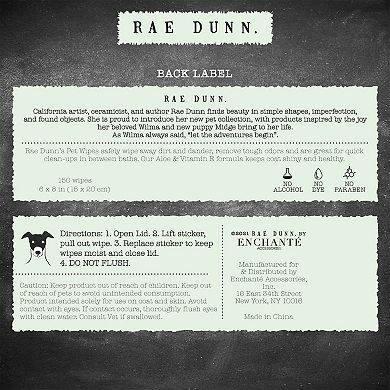 Rae Dunn WIPE. Pet Wipes