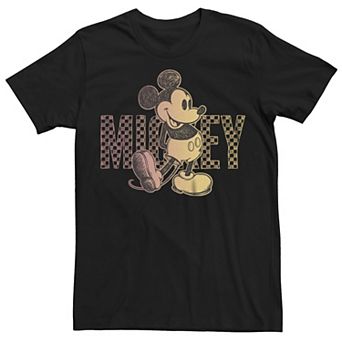 Disney's Mickey Mouse Men's Checkered Sketch Tee
