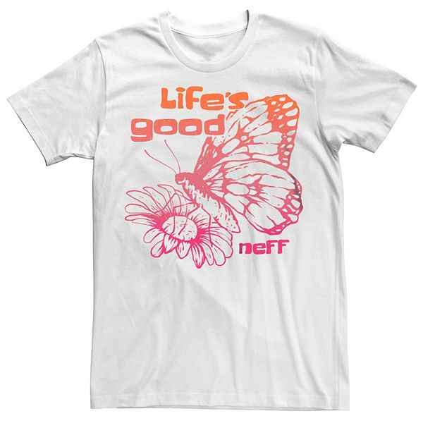 Men's Neff Brand Butterfly Life Is Good Tee