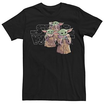 Men's Star Wars The Mandalorioan 3 Grogu Childs Poster Tee