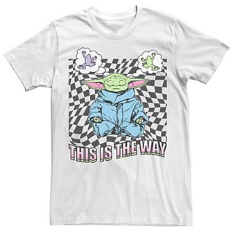 Men's Star Wars The Mandalorioan Grogu Frog Night Poster Tee