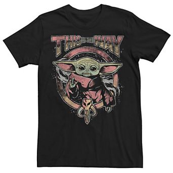 Men's Star Wars The Mandalorioan This Is The Way Grogu Poster Tee