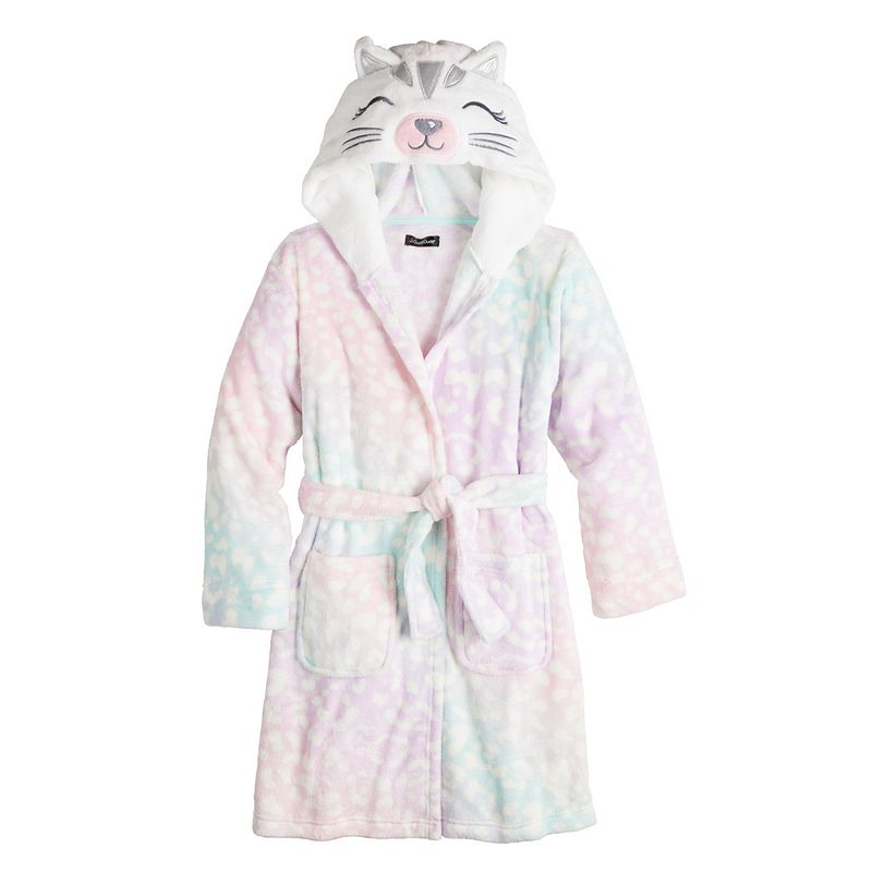 UPC 000716866853 - Girls 4-12 Cuddl Duds® Fleece Critter Hooded Robe ...