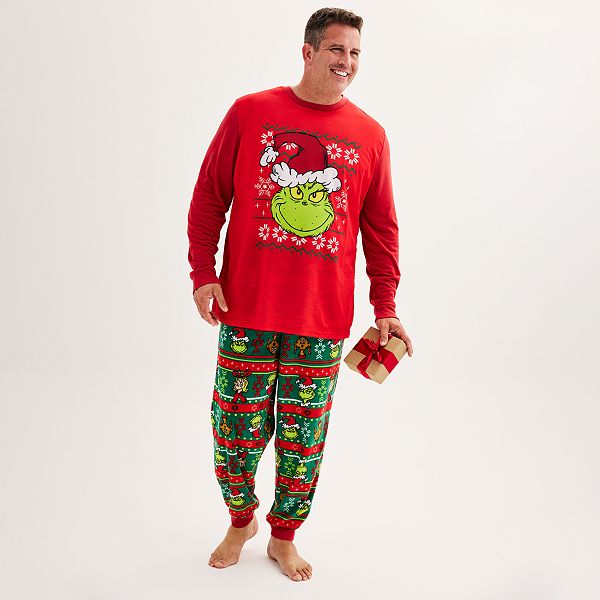 Big and tall family christmas online pajamas