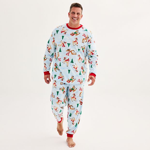 Mens discount reindeer pajamas