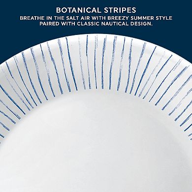 Corelle Botanical Stripes 12-pc. Dinnerware Set