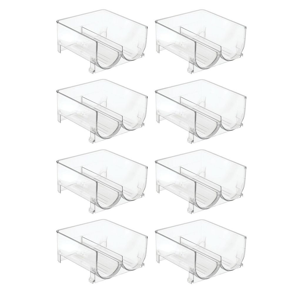 mDesign Plastic Stackable 2 Bottle Water Bottle Storage Organizer Rack ...