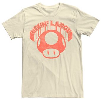 Men's Super Mario Mushroom Livin Large Tee