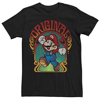 Men's Nintendo Super Mario Original Mario Retro Portrait Tee