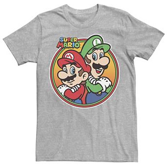 Men's Nintendo Super Mario & Luigi Brothers Circle Tee