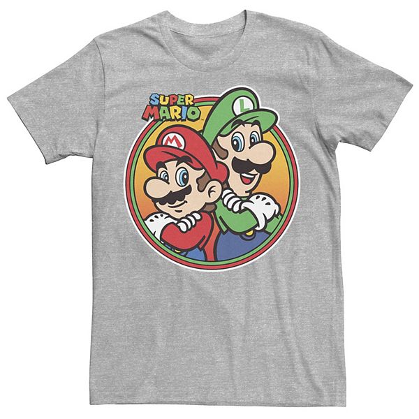 Men's Nintendo Super Mario & Luigi Brothers Circle Tee