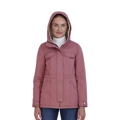 Juniors' Sebby Sherpa-Lined Twill Jacket
