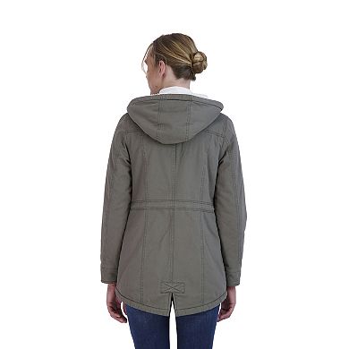 Juniors' Sebby Sherpa-Lined Twill Jacket