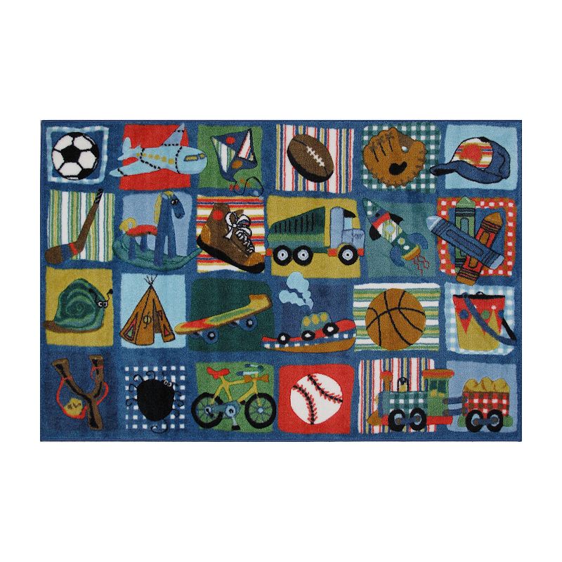 Fun Rugs Supreme Funky Quilt Rug, Multicolor, 39X63