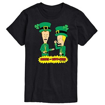 Big & Tall Beavis & Butthead St. Patrick's Day Tee
