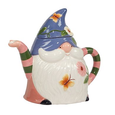 Certified International Garden Gnomes 3D Teapot