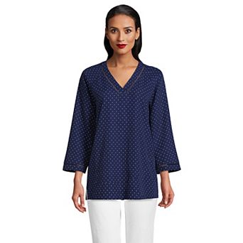 Petite Lands' End V-Neck Tunic Top