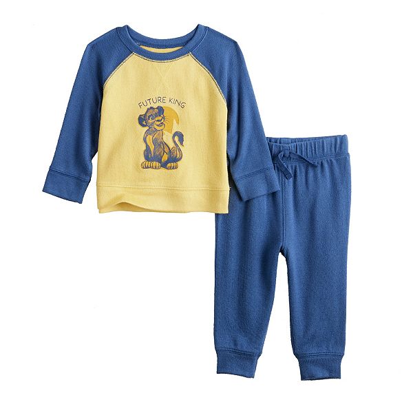 Babyhug Disney 100% Cotton Knit Shorts With Lion King Print - White main image 0