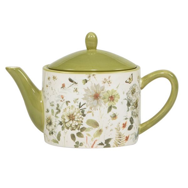 Certified International Green Fields Teapot