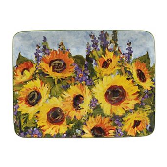 Certified International Sunflower Bouquet Rectangle Platter