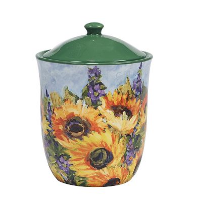 Certified International Sunflower Bouquet 3-pc. Canister Set