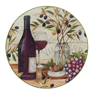 Certified International Meadow Brook Vineyard 4-pc. Dinner Plate Set