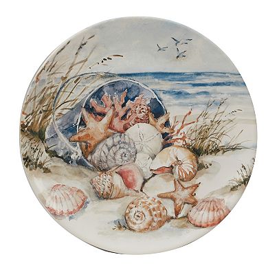 Certified International Coastal Landscape 4-pc. Dinner Plate Set