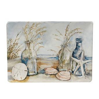 Certified International Coastal Landscape Rectangle Platter