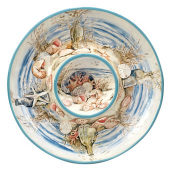 Certified International Coastal Landscape Chip & Dip Tray