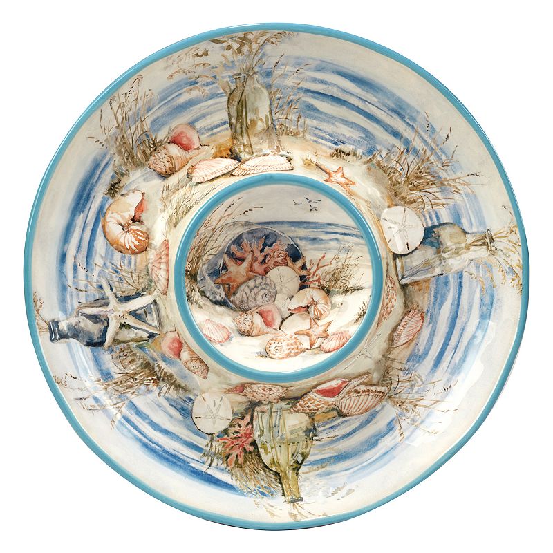 Certified International Coastal Landscape Chip & Dip Server  Multicolor