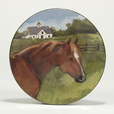 Certified International York Stables 4-pc. Salad Plate Set