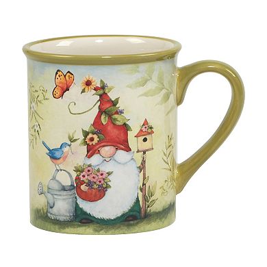 Certified International Garden Gnomes 4-pc. Mug Set