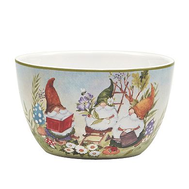 Certified International Garden Gnomes 4-pc. Ice Cream Bowl Set