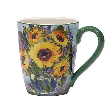Certified International Sunflower Bouquet 4-pc. Mug Set