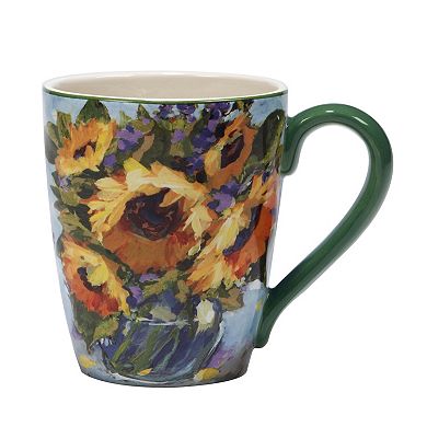 Certified International Sunflower Bouquet 4-pc. Mug Set