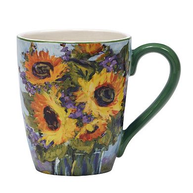 Certified International Sunflower Bouquet 4-pc. Mug Set