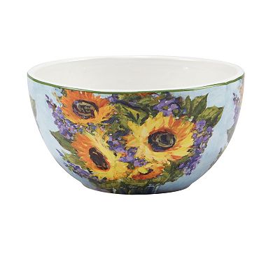Certified International Sunflower Bouquet 4-pc. Ice Cream Bowl Set