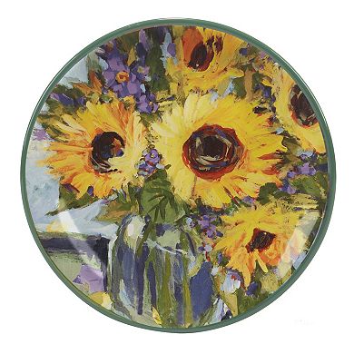 Certified International Sunflower Bouquet 4-pc. Soup / Pasta Bowl Set