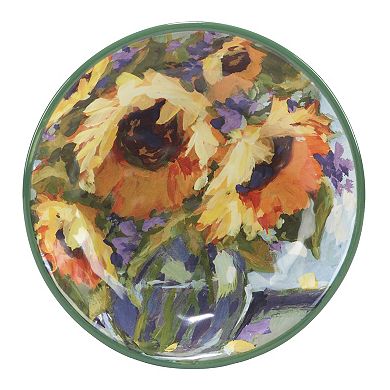 Certified International Sunflower Bouquet 4-pc. Soup / Pasta Bowl Set