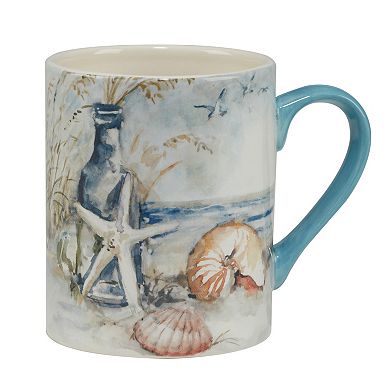 Certified International Coastal Landscape 4-pc. Mug Set