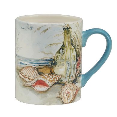 Certified International Coastal Landscape 4-pc. Mug Set