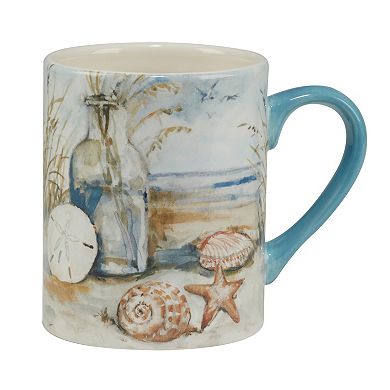 Certified International Coastal Landscape 4-pc. Mug Set