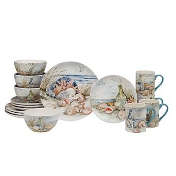 Certified International Coastal Landscape 16 pc Dinnerware Set
