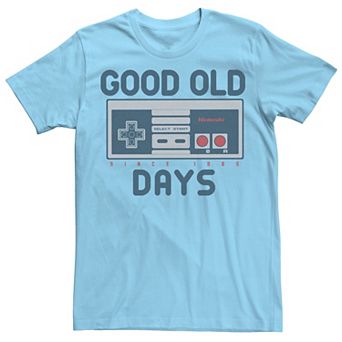 Men's Nintendo NES Controller Good Old Days Retro Tee