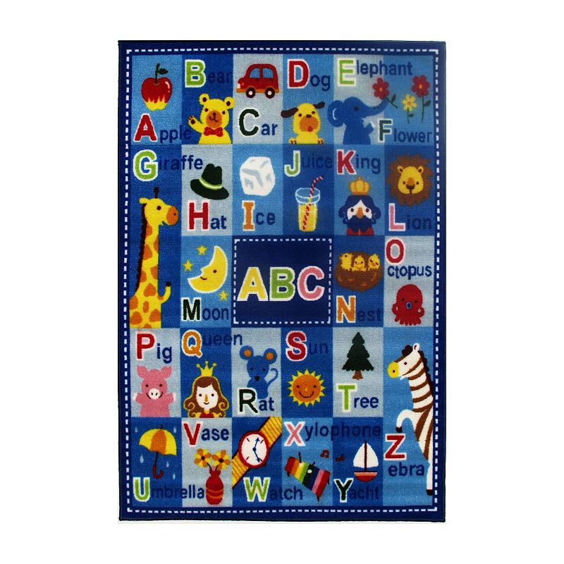 Fun Rugs Fun Time Letters and Names Rug, Multicolor, 39X63