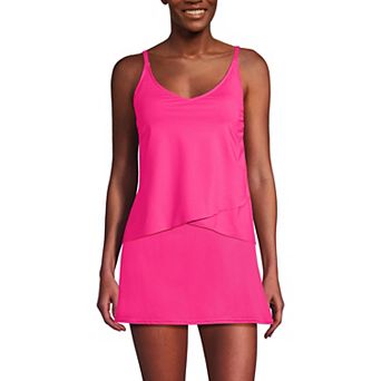 Women's Lands' End Chlorine Resistant Tulip Hem Tankini Swimsuit Top
